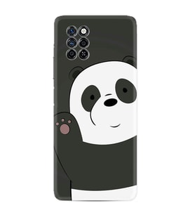 Infinix Note 10 Pro Kılıf Silikon Desen Özel Seri Hello Panda 1709