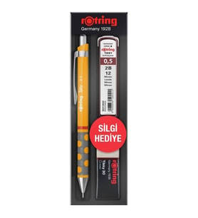 Rotring Tikky Versatil Kalem Min Silgi 3 lü Set 0,5 Mm Mango Turuncu- Orjinal