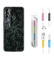 Tecno Spark 6 6 Go 8C 8 Pro 7 7 Pro Kılıf Kablo Koruma Spiral Silikon Sarmaşıklar 1675