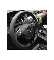 DİKİŞLİ DERİ DİREKSİYON KILIFI NOKTALI KARBON DERİ SİYAH DİKİŞLİ VOLKSWAGEN İÇİN HIZLI KARGO