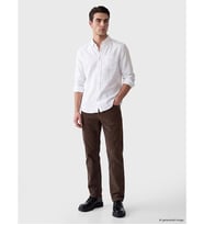 LCWAIKIKI Classic Kahverengi Regular Fit Kadife Erkek Chino Pantolon