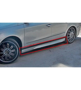 Volkswagen Passat B6 Yan Marşpiyel Seti Plastik Mat Siyah 2005 2006 2007 2008 2009 2010