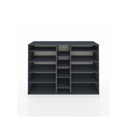 Kronos Dolap 11 Raflı  220x59x163 Antrasit-Antrasit
