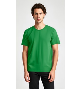 Baymen Yüksek Kalite %100 Pamuk Esnek Bol Tshirt (Yeşil)