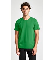 Baymen Yüksek Kalite %100 Pamuk Esnek Bol Tshirt (Yeşil)