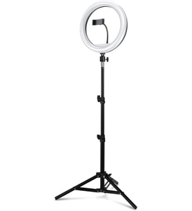 Joyplus 10 İnç LED Ring Light Tripod 2.1 m Telefon Tutuculu Fotoğraf ve Video Çekim Işığı Bluetooth Kumandalı Selfie Tripodu YouTube, TikTok, Instagram Canlı Yayın ve Makyaj Işığı