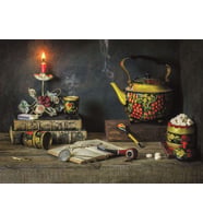 Nova Puzzle 44006 - Çay Molası 1500 Parça Mini Puzzle