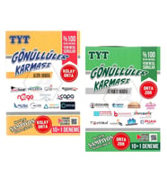 GÖNÜLLÜLER KARMASI TYT DENEMELERİ ALTIN (KOLAY ORTA) + ZÜMRÜT (ORTA ZOR) SERİSİ (2 SET)