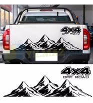 Off Road 4x4 Dağ Arka Bagaj Oto Sticker Etiket Yapıştırma 2 Parça