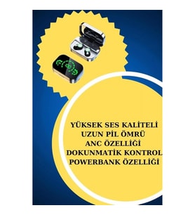 Mey İthalat® Yeni Nesil Kaliteli Akıllı Saat ve Kablosuz Bluetooth Kulaklık Yüksek Ses Kaliteli