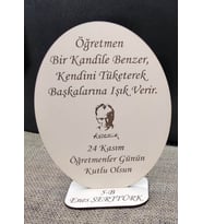 Öğretmenler Günü Hediyesi Plaket