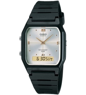 CASIO AW-48HE-7AVDF SİYAH SİLİKON KORDON ANALOG-DİJİTAL ERKEK KOL SAATİ