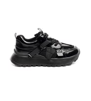 Bağcıklı Günlük Kadın Sneaker (Siyah)