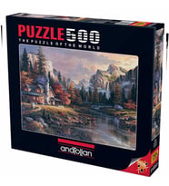 Anatolian Puzzle 500 Parça Vadinin Sonundaki Ev 3533