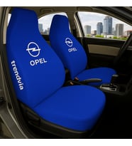 Opel Araçlar İçin Ön Arka Koltuk Penye Servis Kılıfı - Penye Kumaş Takım (Mavi)