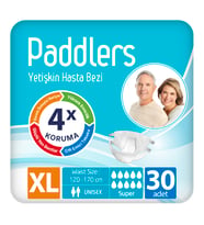 Paddlers Yetişkin Hasta Bantlı Bez X-Large 30 Adet – Sızdırmaz, Yüksek Emici