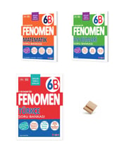 Fenomen 6. Sınıf Maarif 6B Matematik Fen ve Türkçe 3lü Set Soru Bankası + Telefon Standı