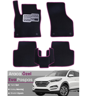 HYUNDAİ TUCSON (2015-2020) Uyumlu EVA Paspas Tam Set–Araca Özel,Kolay Montaj,Su Geçirmez