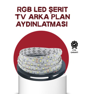 Kendinden Yapışkanlı LED Şerit Televizyon Aydınlatması 2mt
