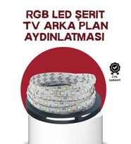 Kendinden Yapışkanlı LED Şerit Televizyon Aydınlatması 2mt