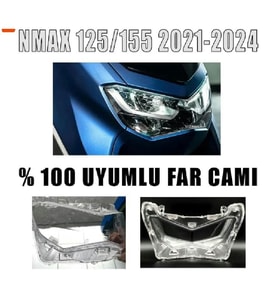 Nmax 125/155 2021-2024 Uyumlu Far Camı İthal (Şeffaf)