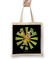 The Mad Hatter Retro Japanese Bez Çanta Uzun Saplı