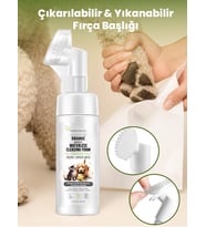 Lexroo Kedi ve Köpek Pati Temizleme Köpüğü 150 ml – Durulama Gerektirmeyen Vegan Temizleme Köpüğü