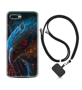 Oppo A5S A15 A16 A54 A55 A73 A74 Kılıf Boyun Askılı Silikon Şahin 1756
