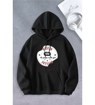 Unisex Kadın Erkek 18 years cool girl baskılı (Siyah)