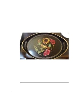 Oval Hira Desenli Sunum Tepsisi Royaleks-İSR-5723