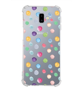 PrintiFy Samsung Galaxy J6+ Plus Uyumlu Water Color 6 Baskılı Şeffaf Köşe Korumalı Antişok Kılıf