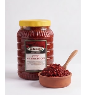 GÜNEŞ KURUSU EV TİPİ ACI BİBER SALÇASI 3KG