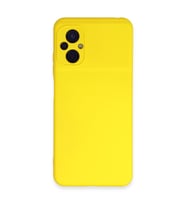Xiaomi Poco M5 Kılıf Nano İçi Kadife Silikon - Sarı