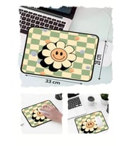 Mutlu Surat Çiçek Tasarımlı 33x28 Cm Mousepad Kaymaz Taban Rahat Konforlu Mouse Pad