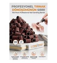 100 Adet 13 Mm Tırnak Zımparası Manikür Pedikür Yüzük Zımpara Seti 723052