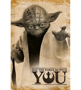 International Star Wars 'Yoda, Möge die macht mit Euch sein' Maxi Poster,61 x 91,5 cm