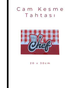 Cam Kesme Tahtası* Mutfak Tahtası Kare 20x30cm Chef