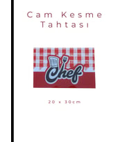 Cam Kesme Tahtası* Mutfak Tahtası Kare 20x30cm Chef