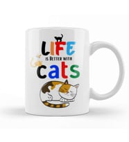 Funny Cat Lover Gifts For   Men Kids Kupa Bardak Porselen