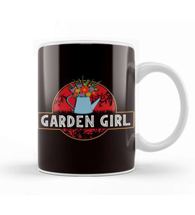 Garden Girl Gardening Gardener Landscaper Plants Flowers Kupa Bardak Porselen