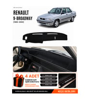 RENAULT 9 BROADWAY (1985-2000) Uyumlu Torpido Örtüsü Torpido Kılıfı - Siyah