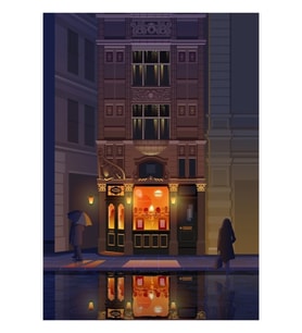 Bay Thomas'ın Chop House, Manchester Tablo Ahşap Poster Dekoratif