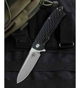 BESTECH GRAMPUS BG02A Siyah G10 Sap D2 Çakı