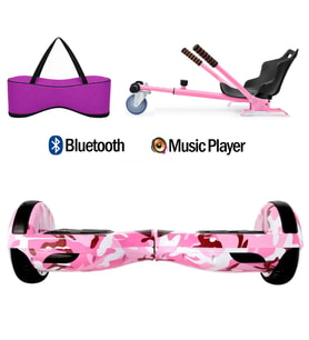 Citymate Elektrikli Kaykay Hoverboard Akıllı Denge 6.5 Inch + HoverKart + Çanta EXTREM PAKET D05
