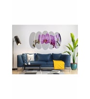 MOR ÇİÇEK MDF TABLO-0728