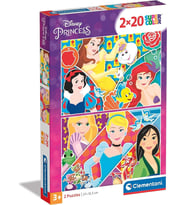 Clementoni  2x20 Parça Puzzle  Princess 24766