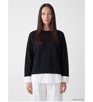 LCW EVERYDAY Siyah Oversize Soft Touch Kadın Sweatshirt