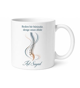 Osteopati Terapistine Hediye Bedenin Mekaniği Esneklik ve Denge Kupa Bardak