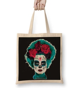 Day Of The Dead Bride Bez Çanta Uzun Saplı