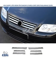 VW Caddy LIFE Krom Ön Panjur 6 prç. 2007-2010 Arası P.Çelik